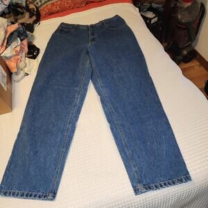 OPEN TRAIL EUC MENS SIZE 38 X 34 AUTHENTIC STONE WASHED DENIM BLUE JEANS